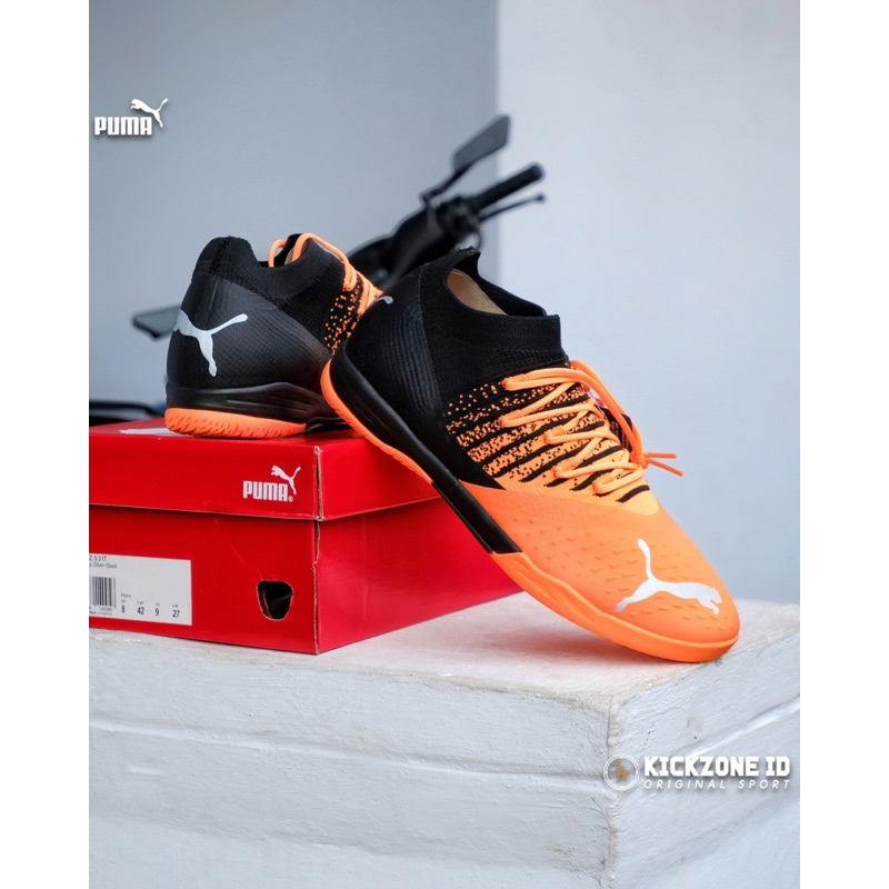 Sepatu Futsal Puma Future Z 3.3 IT - Neon Citrus Orange 10676501 Original BNIB