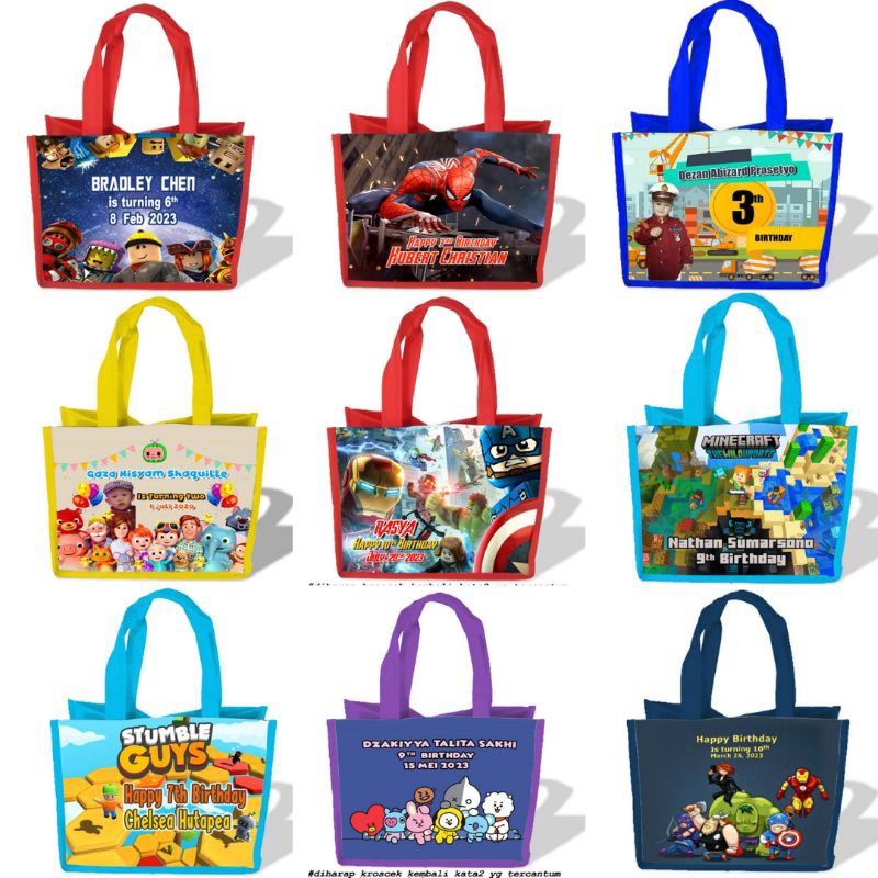 

CUSTOM Tas Souvenir Anak Acara Ultah Aqiqahan Sunatan Selamatan. - BOX KFC