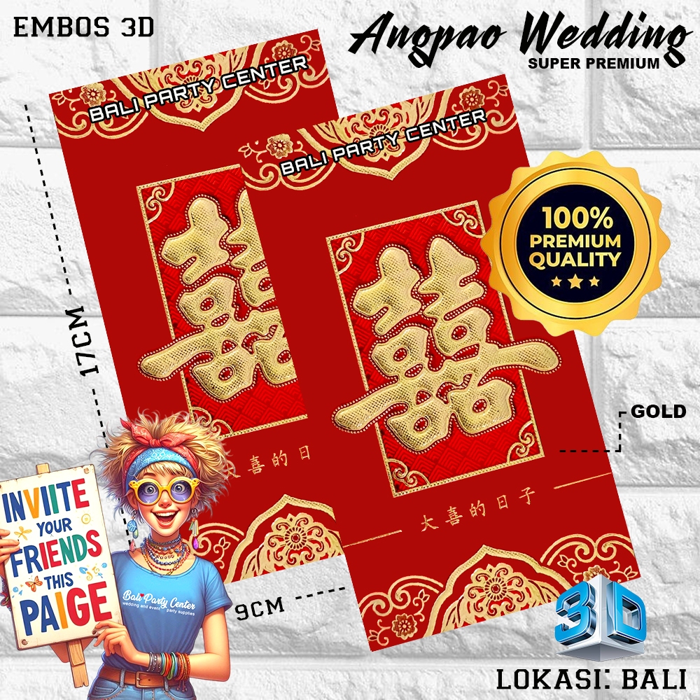 

KERTAS ANGPAO WEDDING RED GOLD GLITER 2