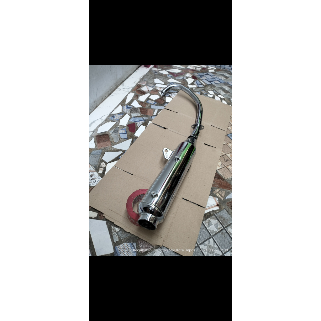 Knalpot thunder 125 standar barang baru original suzuki