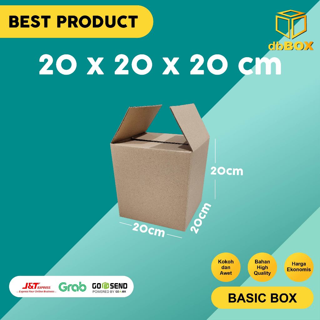 

(10Pcs) BOX KARDUS 20x20x20 cm DUS PACKING