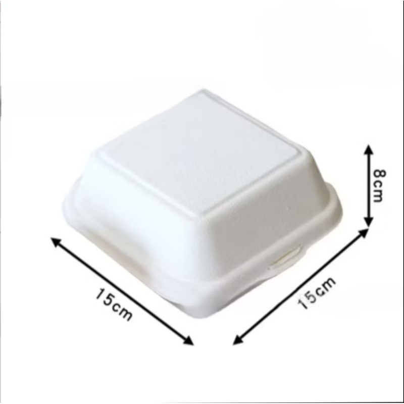 MDLBake 10pcs burger box bento PUTIH box kotak box kue bento cake