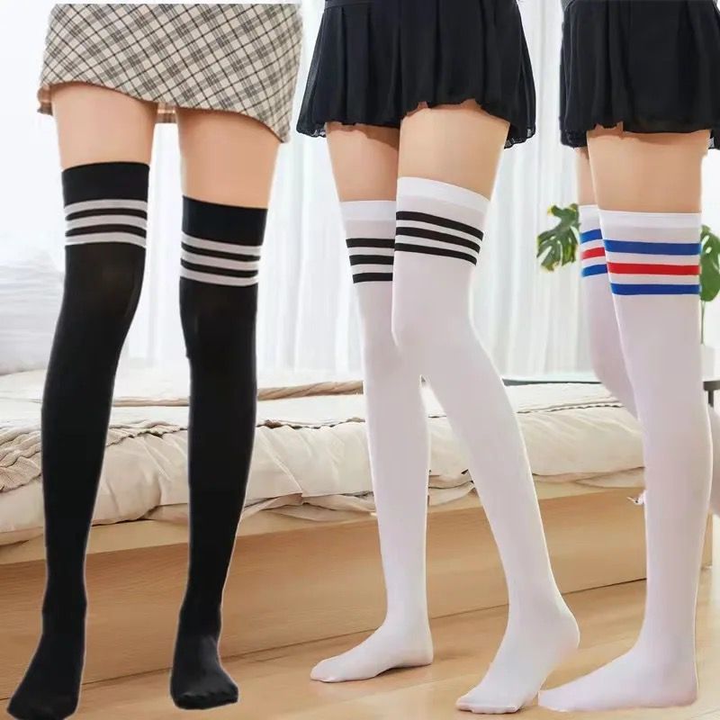 kaos kaki Anak Perempuan / Kaos Kaki Remaja Cewek Wanita Dewasa Setinggi lutut kaus kaki Olahraga Ti