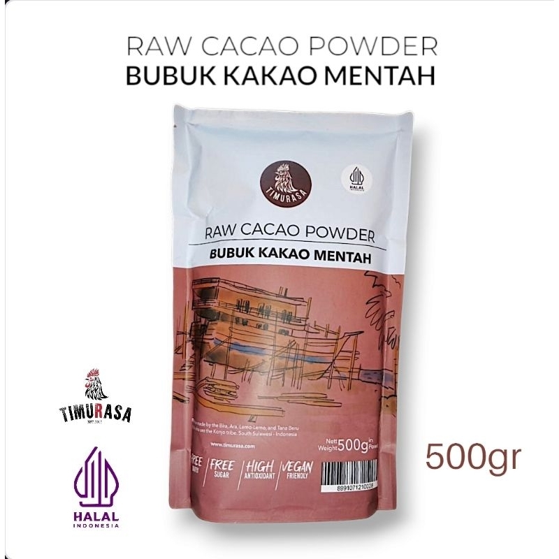 

Bubuk COKELAT KAKAO MENTAH - 500gr | Timurasa RAW CACAO Powder Coklat Bubuk