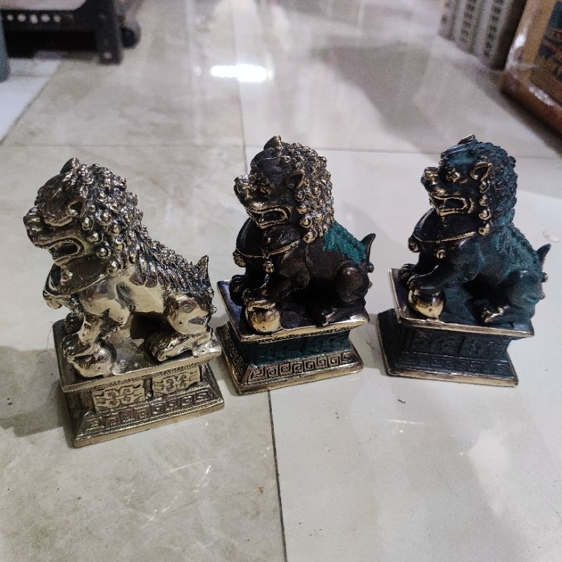 patung qilin kuningan fengsui