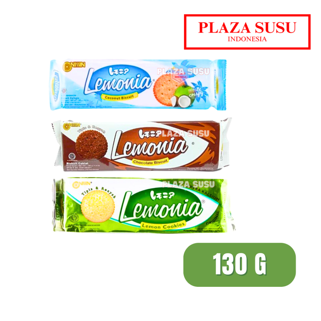 

BISKUIT NISSIN LEMONIA LEMON CHOCOLATE MAKANAN RINGAN 130 G POUCH