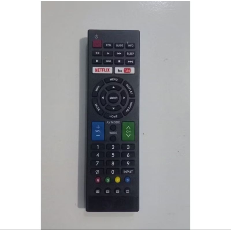 REMOTE TV SHARP SMART NETFLIX DAN YOUTUBE