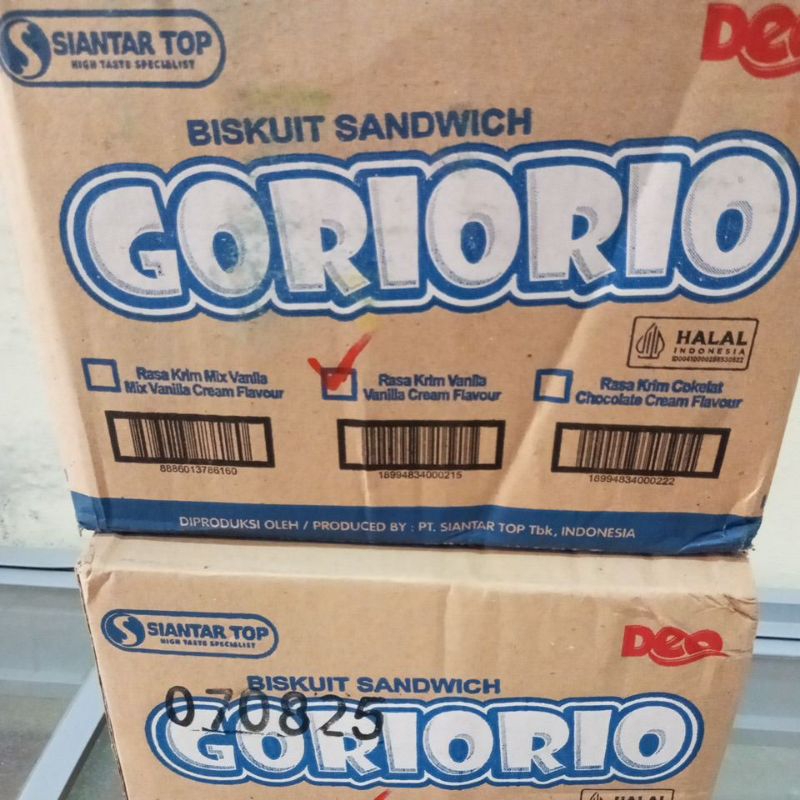 Goriorio 1 Dus (isi 8 pack=160 pcs)/(isi 10 pack=200 pcs)