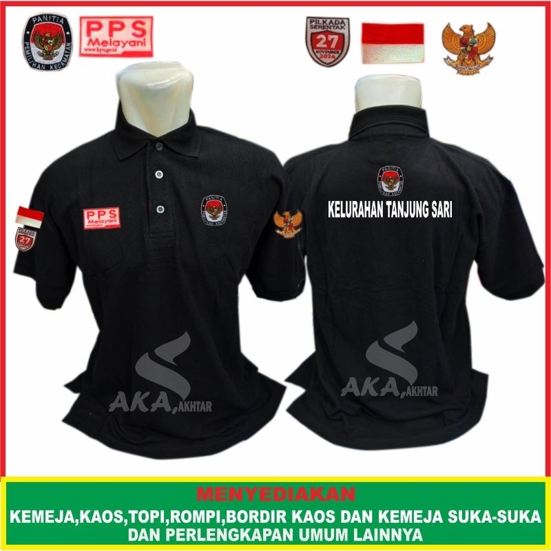 KAOS PPS PILKADA 2024 KAOS KERAH PPS SERAGAM PPS KAOS KPU SERAGAM KPU KAOS POLO PPS LENGAN PENDEK PU