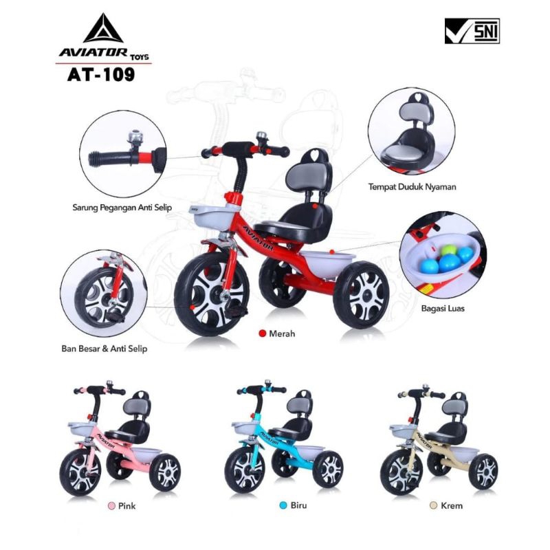 sepeda anak roda 3 AT109