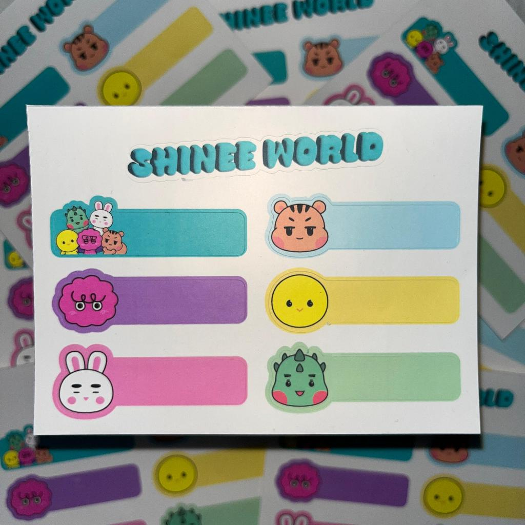 

Stiker Label Nama Buku Kpop - SHINee