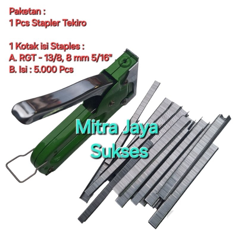 

Paket Stapler Tembak Tekiro GT-SG1671 + Isi Staples Staples Jok Gun Tacker