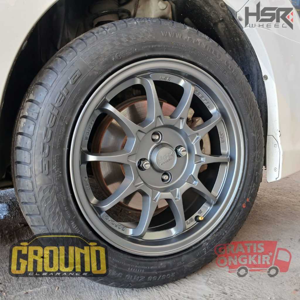 PAKET VELG DAN BAN MOBIL R16 HSR BOROKO SRD R16 BUAT YARIS, JAZZ, BRIO, KIA RIO - VELG R16 MURAH