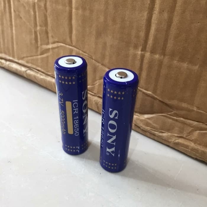 Baterai senter 18650 Baterai 5000mAh Batre 18650 Sony 5000 Mah