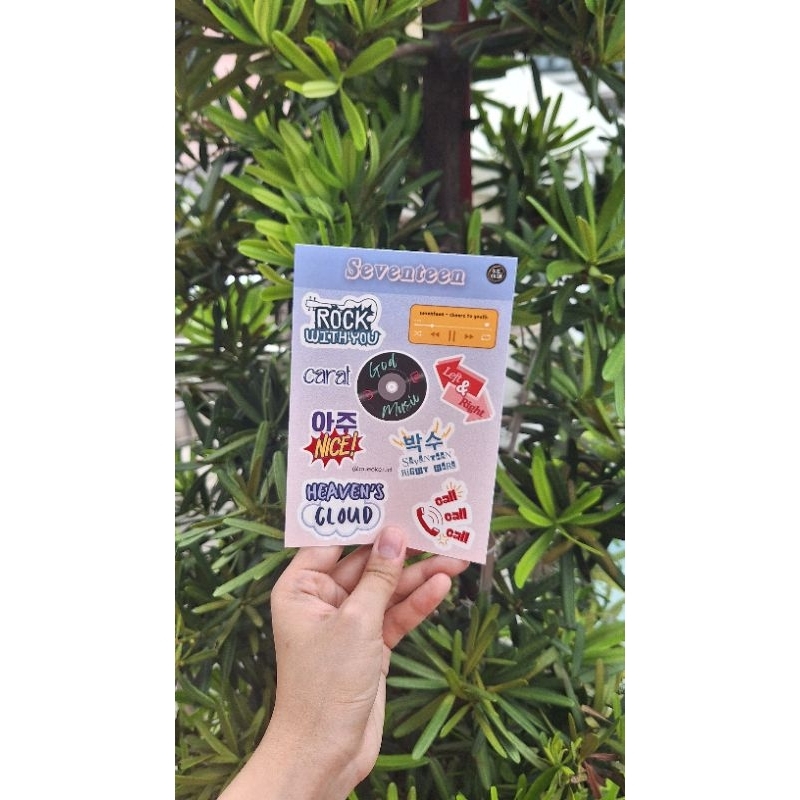 

SEVENTEEN FREEBIES STICKER SET A6 Fanmade | STICKER SHEET | CARAT ESTHETIC TUMBLR STICKER | STICKER FREEBIES