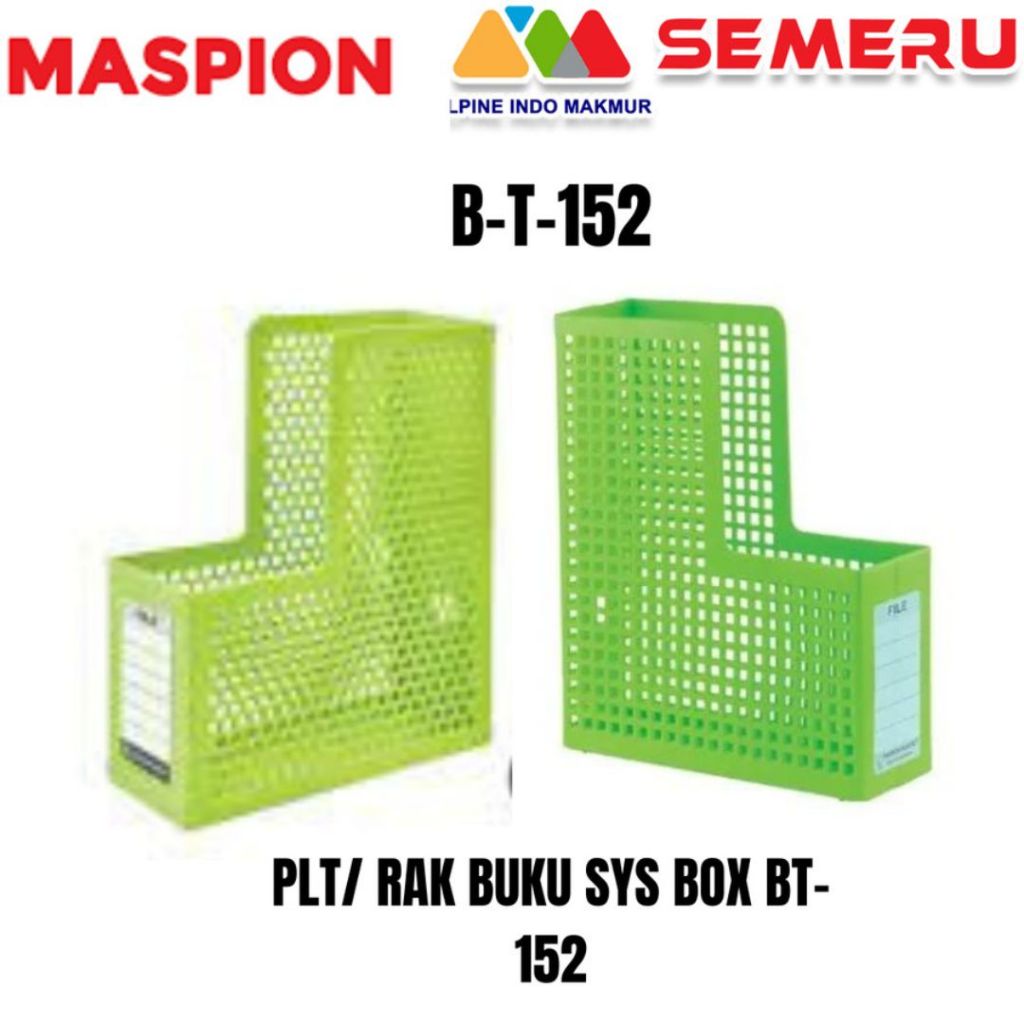 MASPION PLT/ RAK BUKU SYS BOX BT-152 B-T-152