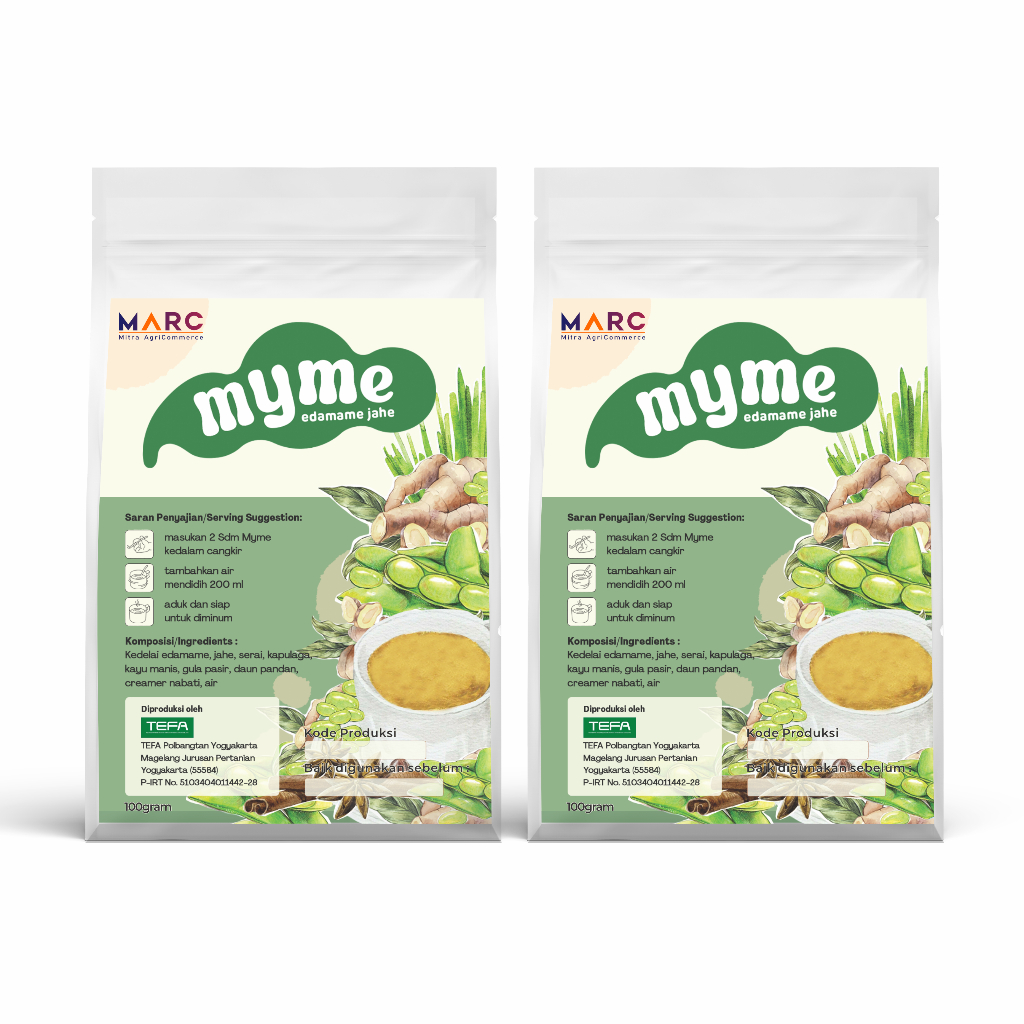 

Minuman sehat dan bergizi dari edamame dan jahe, instan dan praktis yang terbuat dari bahan alam