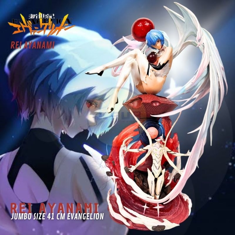 Action Figure Rei Ayanami Statue Evangelion Neon Genesis Jumbo 41 Cm Hunter Fan Studio