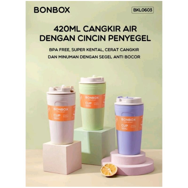Tumbler BBX BKL0603 / BONBOX / Botol Minum / Tumbler / Botol Sedotan / Botol Karakter Lucu Plastik B