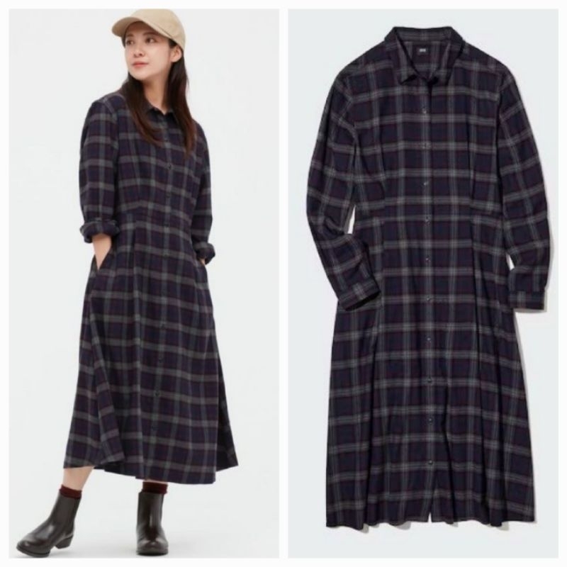 UNIQLO flannel dress