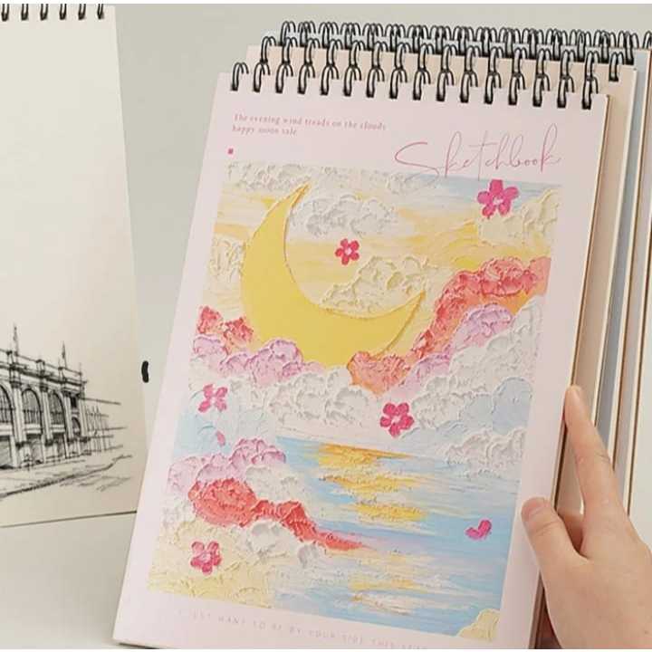 

[NEW!!!] Sketchbook A4 Buku Gambar A4 Buku Sketsa Vertikal Jilid Spiral 45 Lembar / 90 Halaman