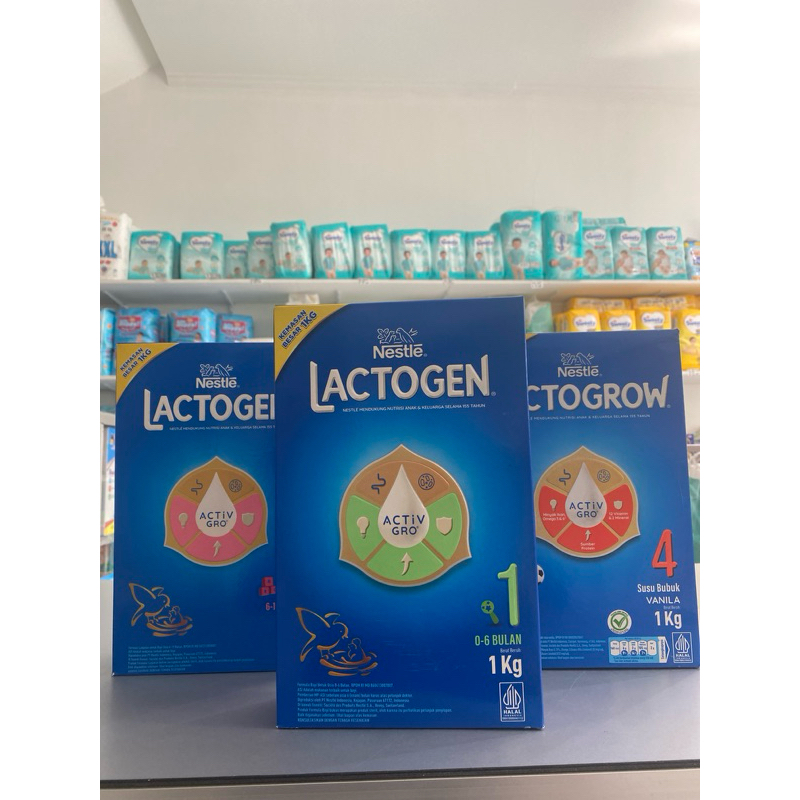 Lactogen 0-6, 6-12 bulan, Lactogrow 4+