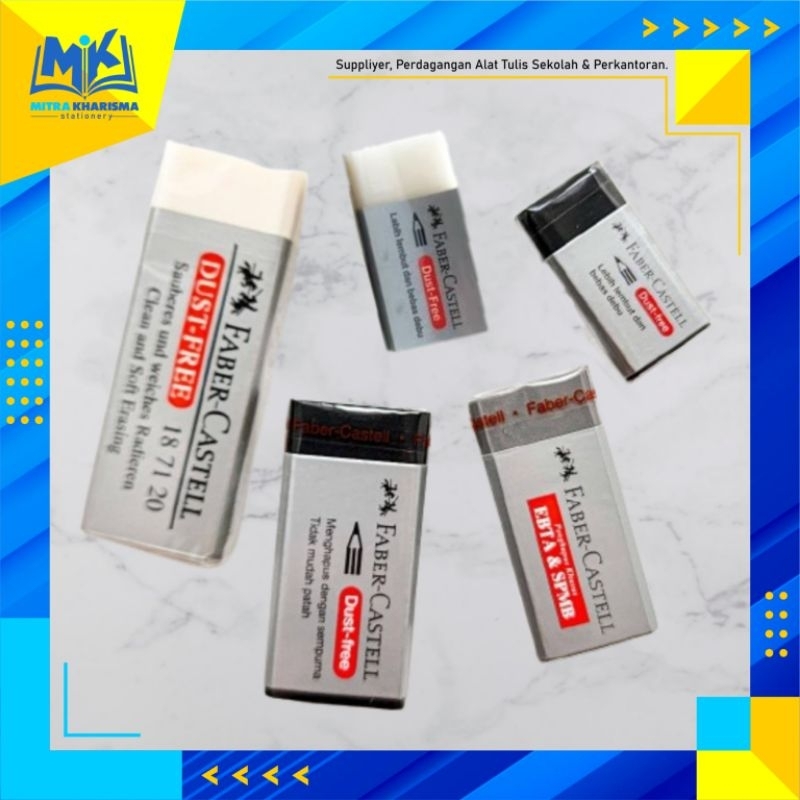 

Penghapus Karet Kecil FABER-CASTELL Original/ Dust Free Eraser / Setip Berkualitas