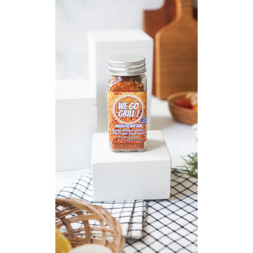 

We Go Grill Unsalted - Mix Dry Rub | Bumbu Marinasi Tanpa Garam & MSG | Unsalted BBQ Rub