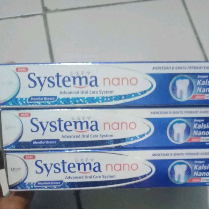 Systema Nano Pasta gigi 75 gr Menthol Breeze/Biru