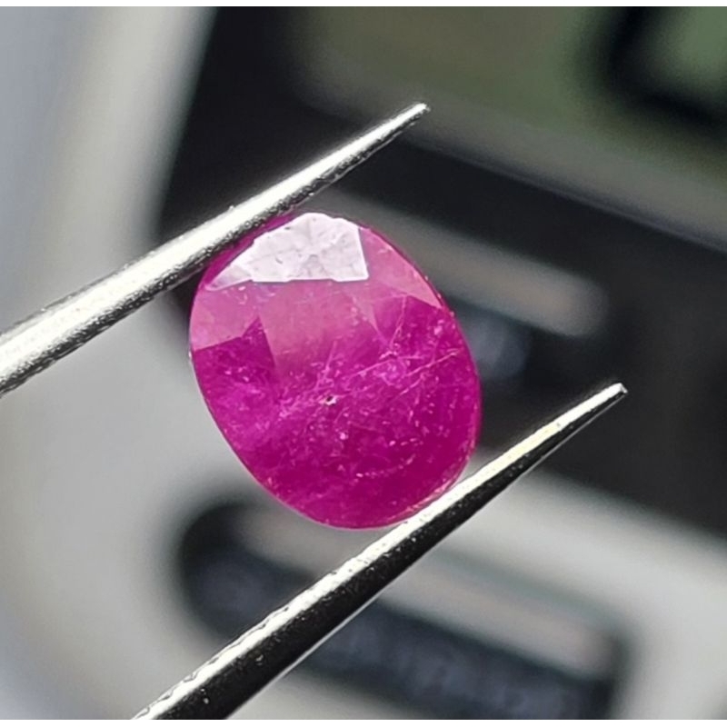 Natural Pinkish Red Ruby Myanmar Burma 1.37 Cts