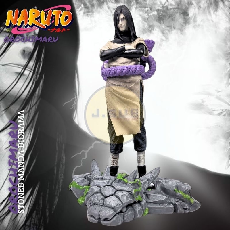 Action Figure Orochimaru Statue Naruto Standing Nginjek Ular Manda