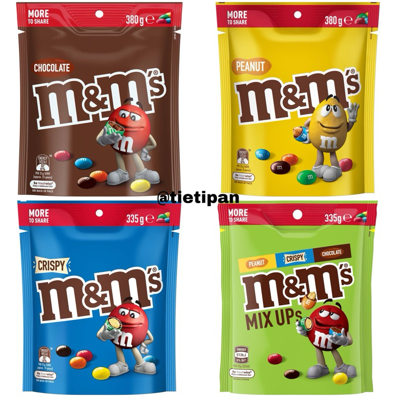 

M&M’s JUMBO CHOCOLATE PEANUT CRISPY MIX 380gr & 335gr