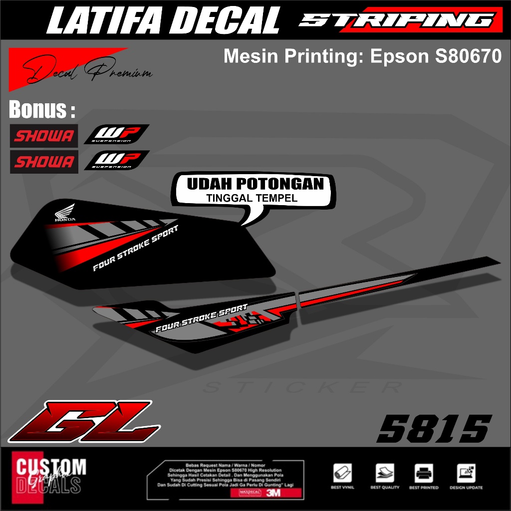 Striping GL Herex - Striping List GL Variasi - Sticker GL Style Keren