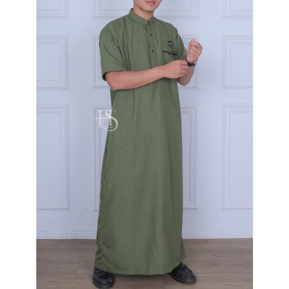 Jubah Gamis Pria Terbaru/ Gamis Pria Lengan Pendek kekinian/ Jubah Pria Remaja Dewasa
