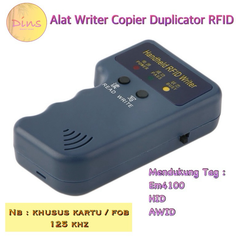 ALAT DUPLIKAT KARTU RFID125 Khz / ALAT WRITER COPIER DUPLICATOR RFID