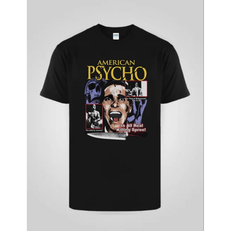 KAOS TSHIRT AMERICAN PSYCHO BOOTLEG FILM MOVIE