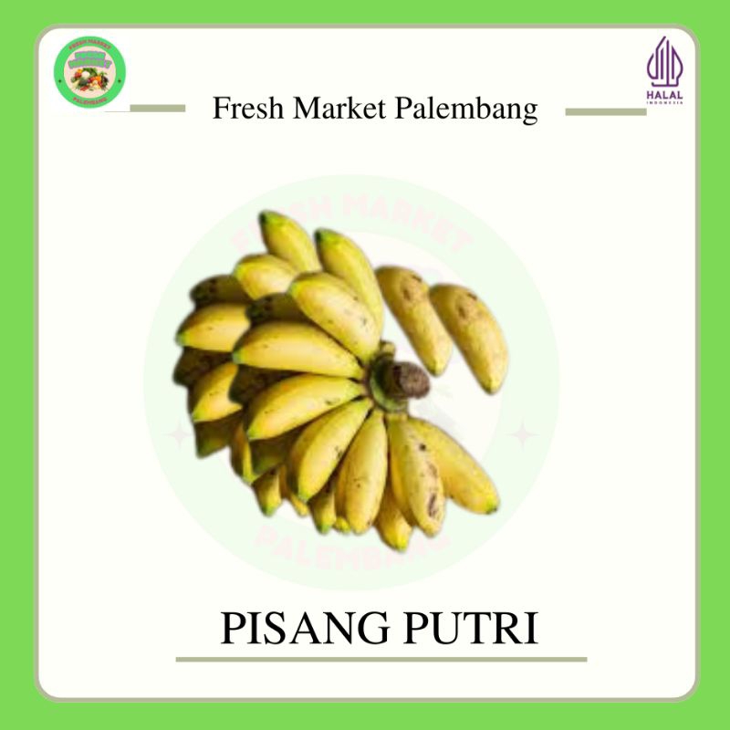 

Pisang putri satu sisir -Fresh Market Palembang-