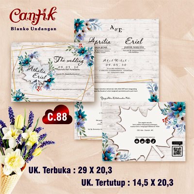 CANTIK - UNDANGAN CANTIK - BLANGKO CANTIK - UNDANGAN NIKAH - UNDANGAN KHITAN - UNDANGAN PROMO