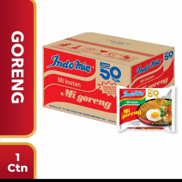 

Indomie Goreng 1 karton (isi 40 pcs)