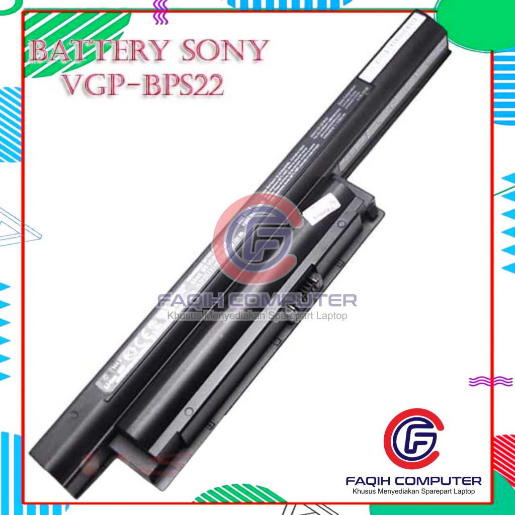 Baterai Battery SONY VGP-BPS22 VGP-BPL22 VGP-BPS22A VGP-BPS22/A BPS22