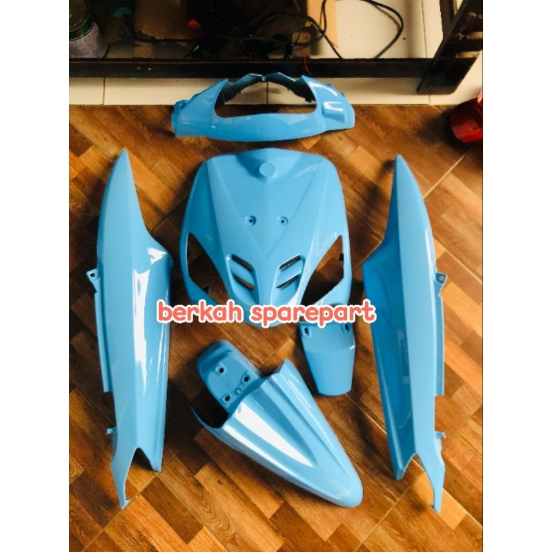 cover full body Alus Yamaha Mio sporty warna biru langit