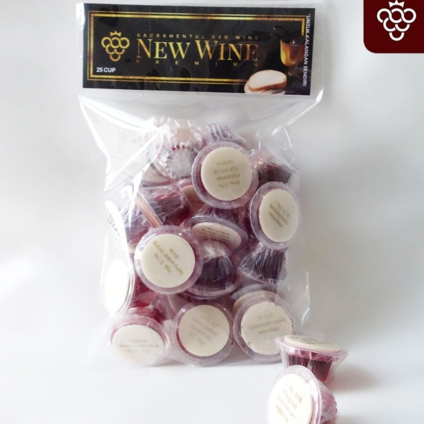 

Paket Anggur Perjamuan Gereja Premium Cup + Hosti Ayat - isi 25 (PNW25HAP)