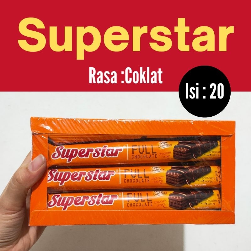 

Superstar Wafer Coklat isi 20 pcs