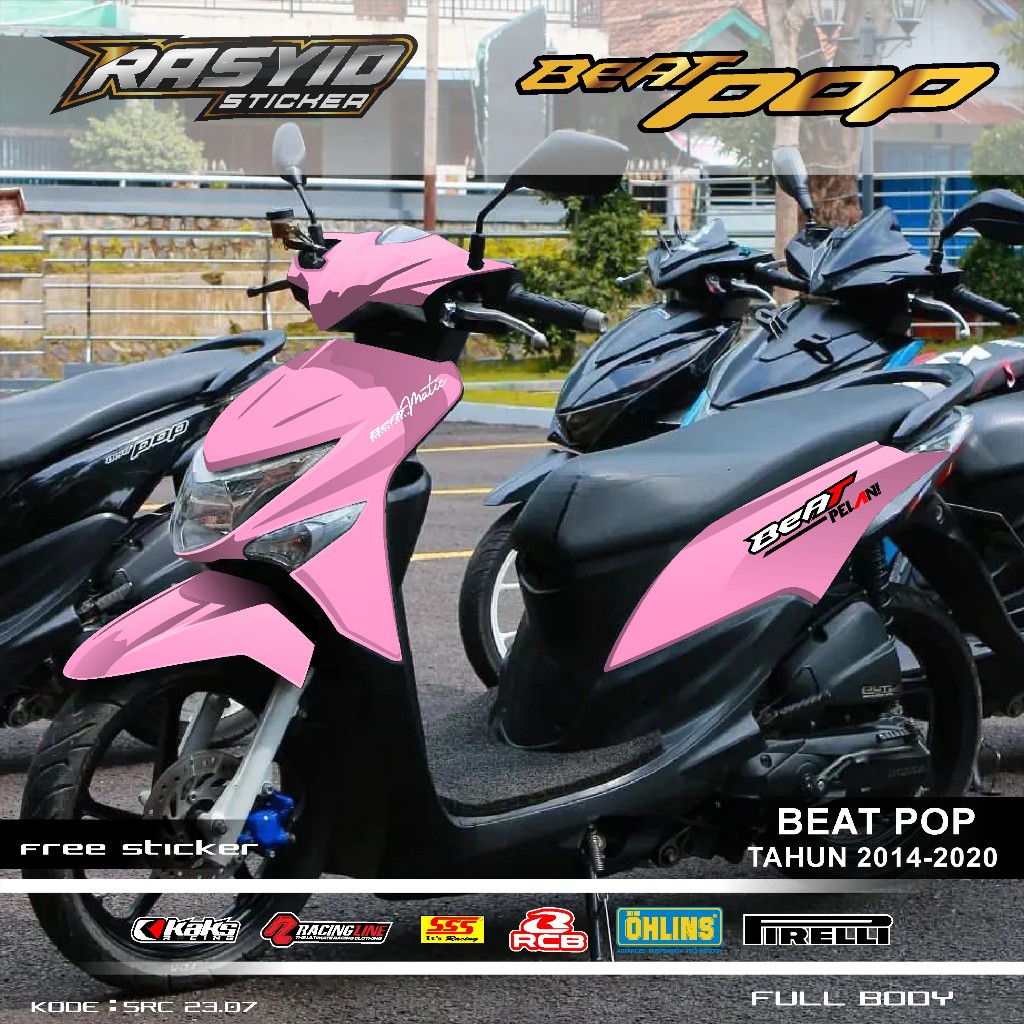 COD Sticker Decal Full Body Honda Beat POP Tahun 2014 2015 2016 2017 2018 2019 2020 Sticker Beat Pop