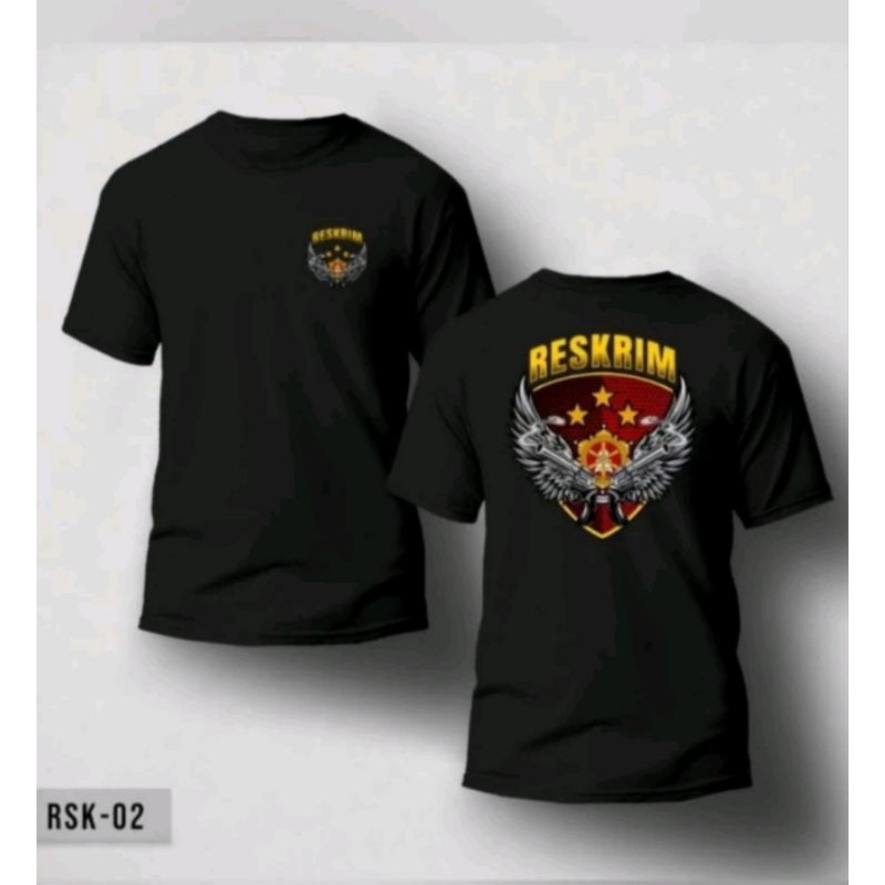 kaos reskrim polisi distro original kaos cowok cewek katun combed 24s kaos distro original kaos pria