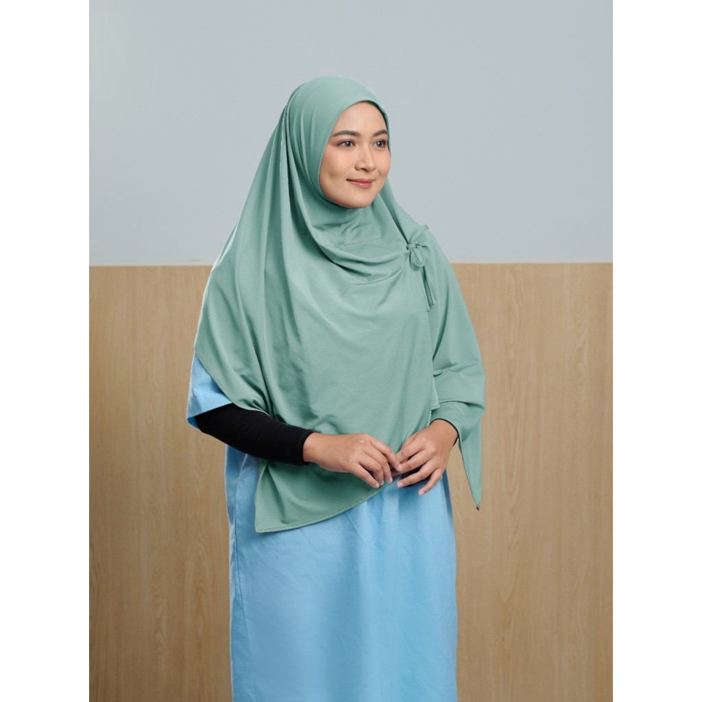 PROMO ZOYA Kattan Hijab Jilbab Instan Instant Afya Bergo Bahan Lycra Tosca Mint Pasien ICU Ibu Nenek