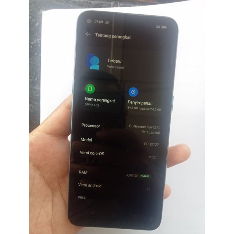jual hp Oppo a53 second