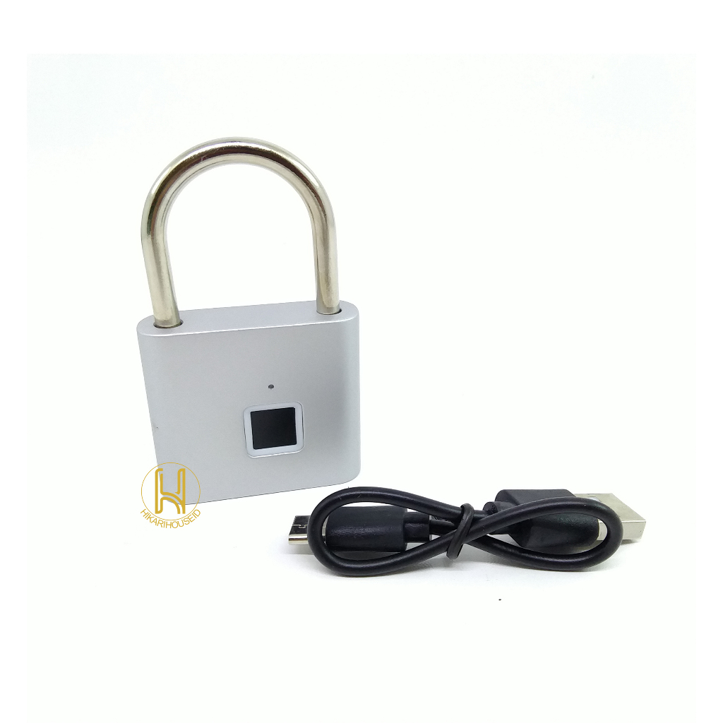 Padlock Gembok Fingerprint / Gembok sidik jari / gembok anti maling / gembok pintu gembok anti malin