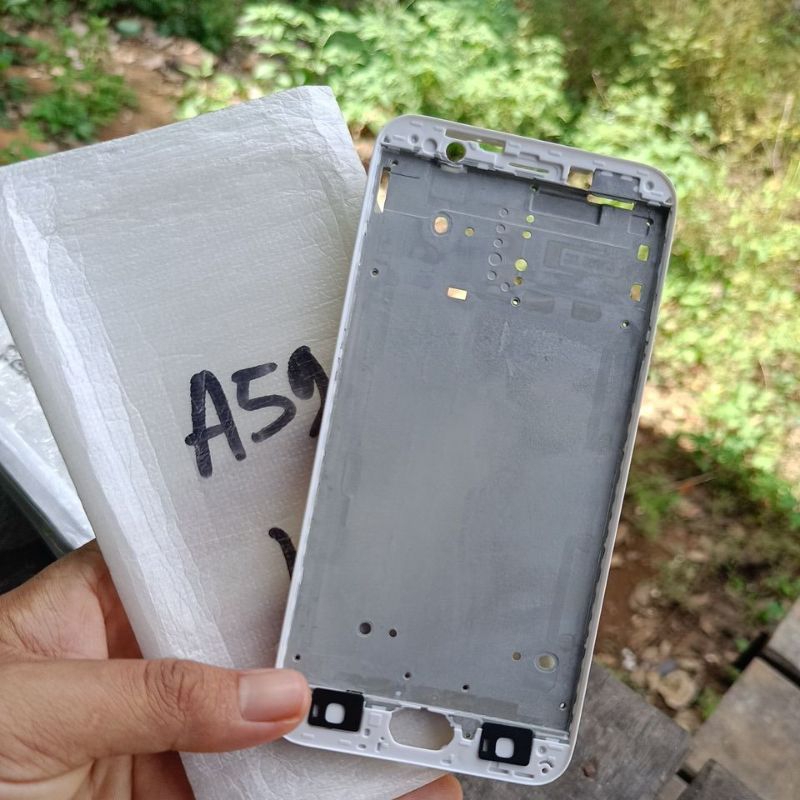 frame hp Oppo f1s putih middle Tulangan lcd f1s
