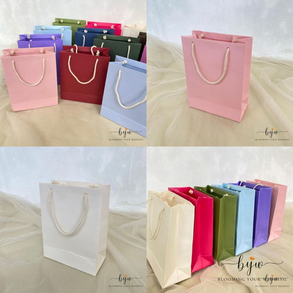 

Paperbag / Kantong Kertas Jasmin Warna Warni Murah Paperbag Kantong Hadiah Paperbag totebag Cantik Warna Pastel Aesthetic